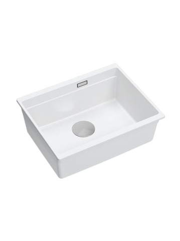 Chiuveta din granit Logan 100 ventil crom, Alb [8]