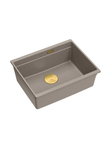 Bucatarie - Chiuveta din granit Logan 100 ventil crom, bej