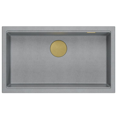 Chiuveta din granit Logan 110 gri metalic [3]