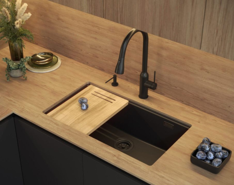 Chiuveta din granit Logan 110 negru [6]