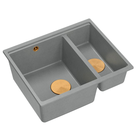 Chiuveta din granit Logan 150 gri metalic [2]