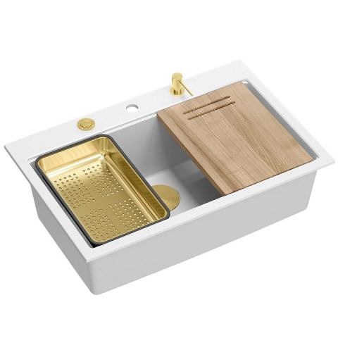 Chiuveta din granit MARC 110 WORKSTATION alb [10]