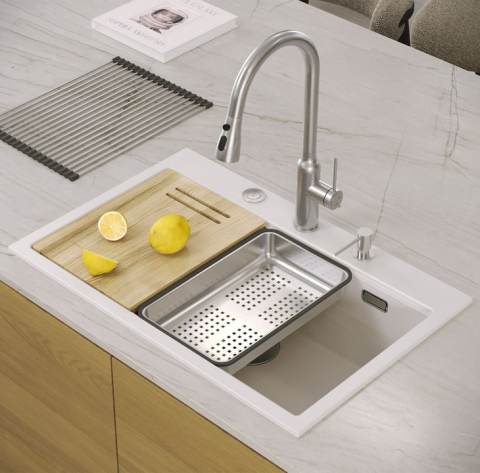 Chiuveta din granit MARC 110 WORKSTATION alb [8]