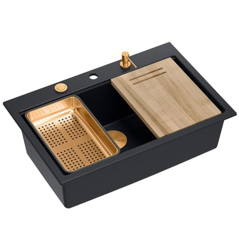 Chiuveta din granit MARC 110 WORKSTATION negru [2]