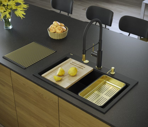 Chiuveta din granit MARC 110 WORKSTATION negru [8]