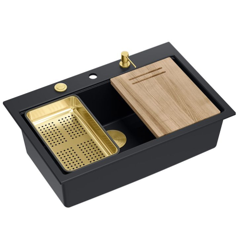 Chiuveta din granit MARC 110 WORKSTATION negru [1]