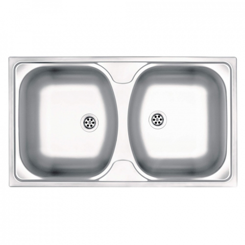 Chiuvete Inox - Chiuveta dubla Deante Techno inox satinat 79x44 cm