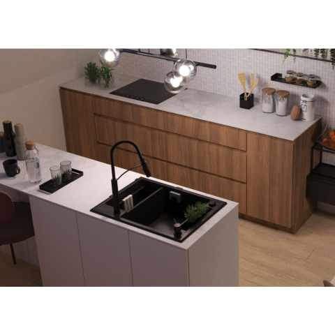 Chiuveta granit Deante Magnetic 50x69 cm negru [1]