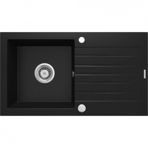 Bucatarie - Chiuveta granit Deante Zorba 1 cuva cu picurator 44x76 cm negru