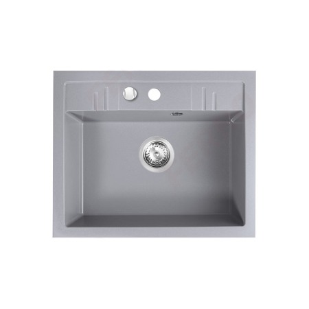 Chiuvete bucatarie - Chiuveta granit Ferro, Mezzo II, dreptunghiulara, 1 cuva, 580x480 mm, gri