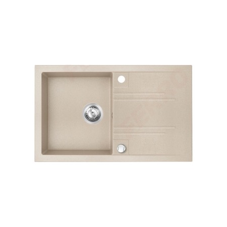Chiuvete bucatarie - Chiuveta granit Ferro, Mezzo II, dreptunghiulara, 1 cuva cu picurator, 780x480 mm, nisip