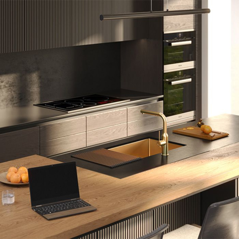 Chiuvetă inox ANTHONY 80 cupru [3]