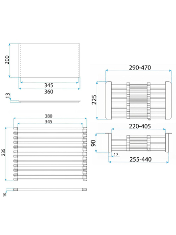 Chiuveta otel inoxidabil REA Liam 580x450x185mm nichel periat set accesorii [11]