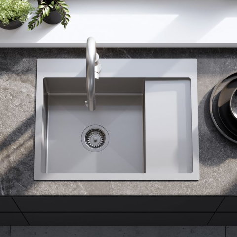 Chiuvetă inox Fin crom periat [2]