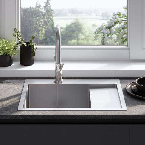 Chiuvetă inox Fin crom periat [3]