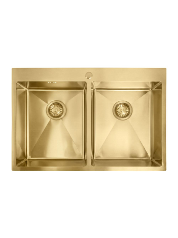 Chiuvete Inox - Chiuvetă inox Joel 83x55 cm auriu periat