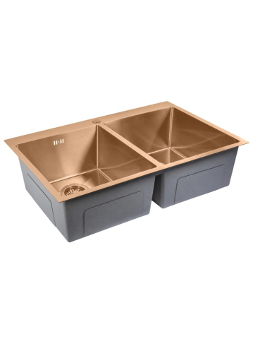 Chiuvetă inox Joel 83x55 cm cupru periat [1]