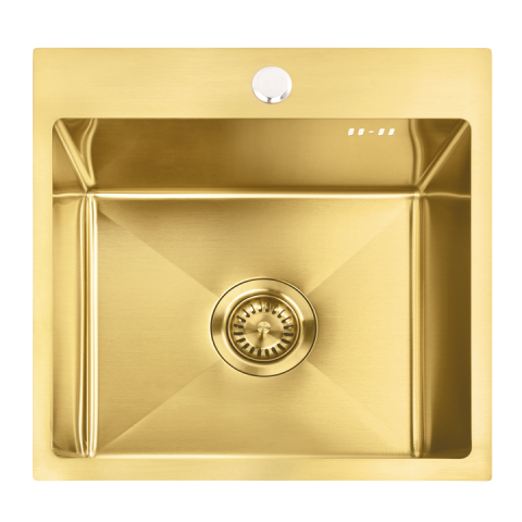 Chiuvetă inox Leo 40 auriu periat [10]