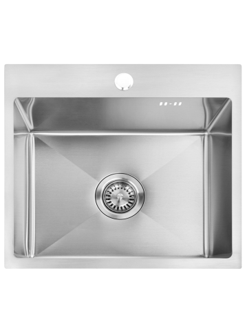 Chiuvetă inox Leo 50 cu baterie crom periat [1]
