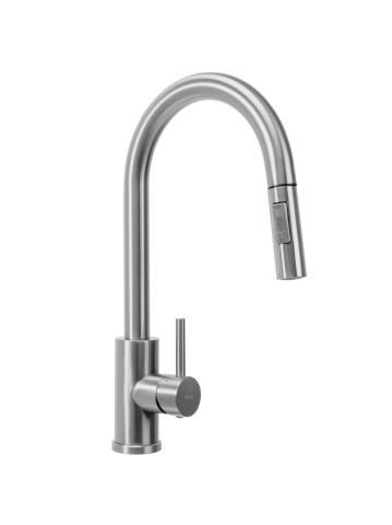 Chiuvetă inox Leo 50 cu baterie crom periat [5]