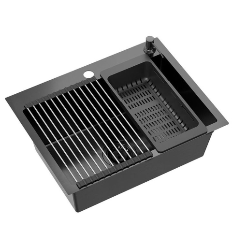 Chiuvetă inox LUKE 110 WORKSTATION negru [10]