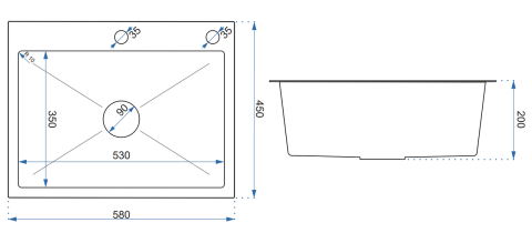 Chiuvetă inox LUKE 110 WORKSTATION negru [8]