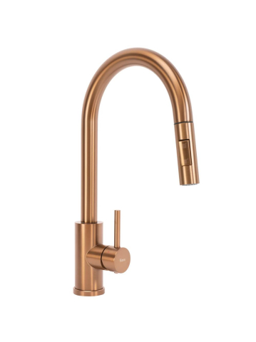 Chiuvetă inox Paul 60x48 cm cu baterie cupru periat [8]