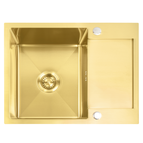 Chiuvetă inox Paul auriu periat [1]