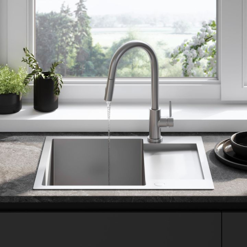 Chiuvetă inox Paul crom periat [2]