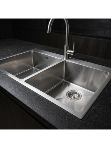 Chiuvetă inox REA Joel 83x55 cm crom periat [5]