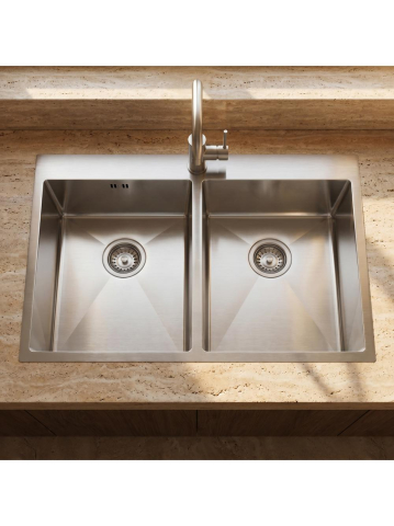 Chiuvetă inox REA Joel 83x55 cm crom periat [4]