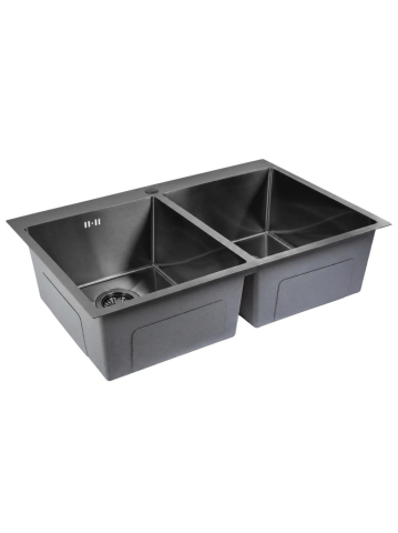 Chiuvetă inox Rea Joel 83x55 cm negru [1]