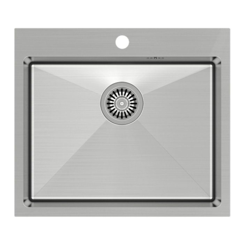 Chiuvetă inox RUSSEL 110 crom periat [1]