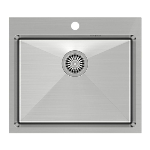 Chiuvetă inox RUSSEL 110 crom periat [5]