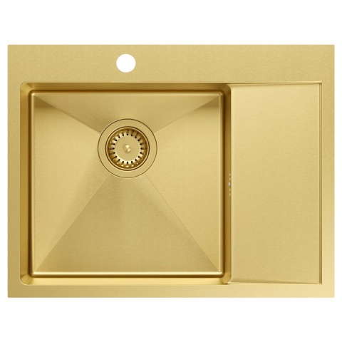 Chiuvetă inox RUSSEL 116 auriu [1]