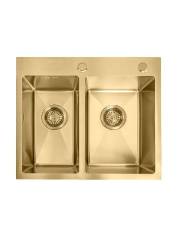 Chiuvetă inox Toby 56x48 cm auriu periat [8]