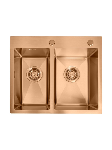 Chiuvete Inox - Chiuvetă inox Toby 56x48 cm cupru periat