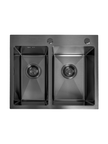 Chiuvete Inox - Chiuvetă inox Toby 56x48 cm negru