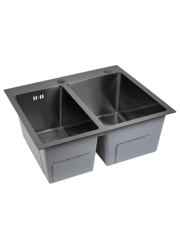 Chiuvetă inox Toby 56x48 cm negru [1]
