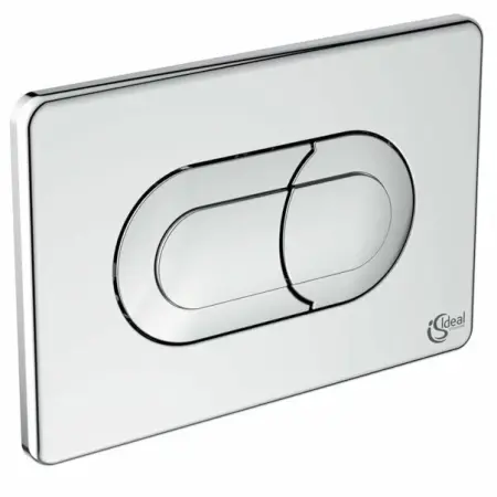 Rezervoare wc - Clapeta de actionare dubla comanda Ideal Standard Solea P1 crom lucios actionare pneumatica