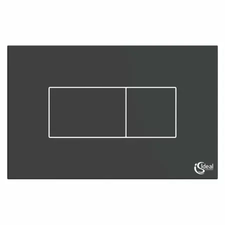 Clapeta de actionare dubla comanda Ideal Standard Solea P2 negru mat actionare pneumatica [1]