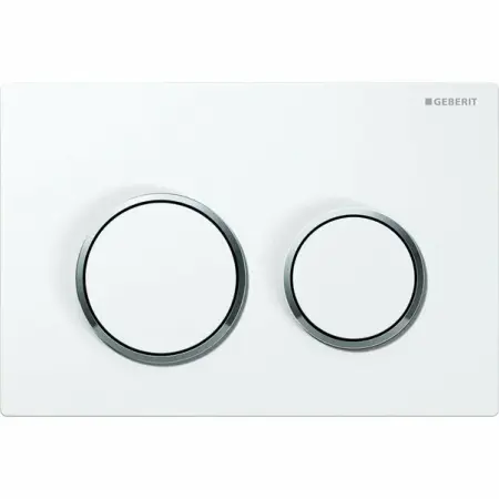 Rezervoare wc - Clapeta de actionare Geberit Omega20 alb crom lucios