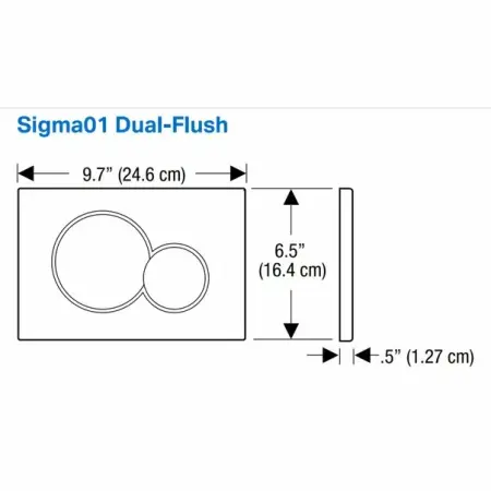 Clapeta de actionare Geberit Sigma01 alama [2]