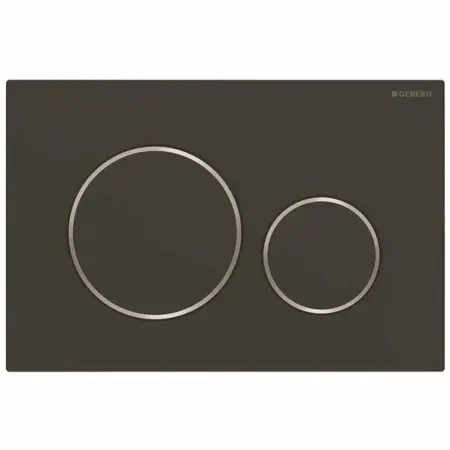 Rezervoare wc - Clapeta de actionare Geberit Sigma20 negru mat / crom lucios EasyToClean