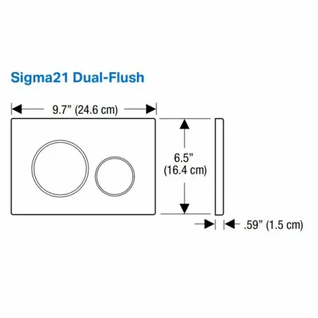 Clapeta de actionare Geberit Sigma21 aspect beton/inel rose gold [2]