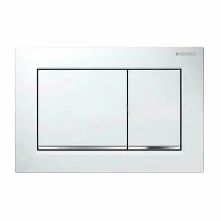 Clapete de actionare - Clapeta de actionare Geberit Sigma30 alb crom lucios