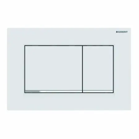 Clapete de actionare - Clapeta de actionare Geberit Sigma30 alb mat lacuit / crom lucios EasyToClean
