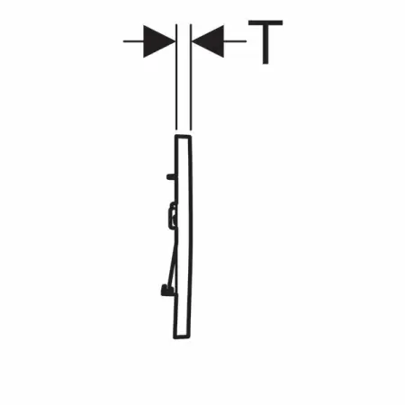 Clapeta de actionare Geberit Sigma30 negru mat lacuit 2 butoane [1]