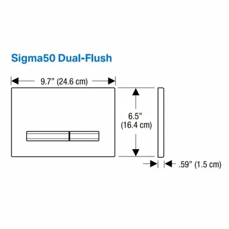 Clapeta de actionare Geberit Sigma50 aspect de beton/butoane rose gold [1]