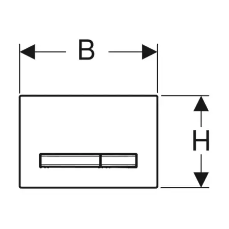 Clapeta de actionare Geberit Sigma50 lava gri inchis cromat [2]